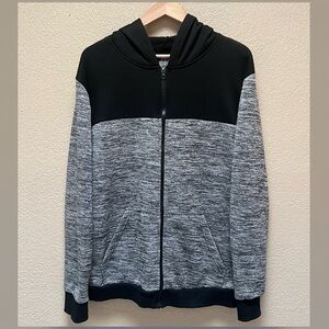 Ministry of Fashion Men’s Zip Up Hoodie Gray Color Size Large